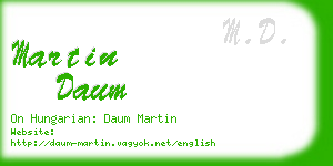 martin daum business card